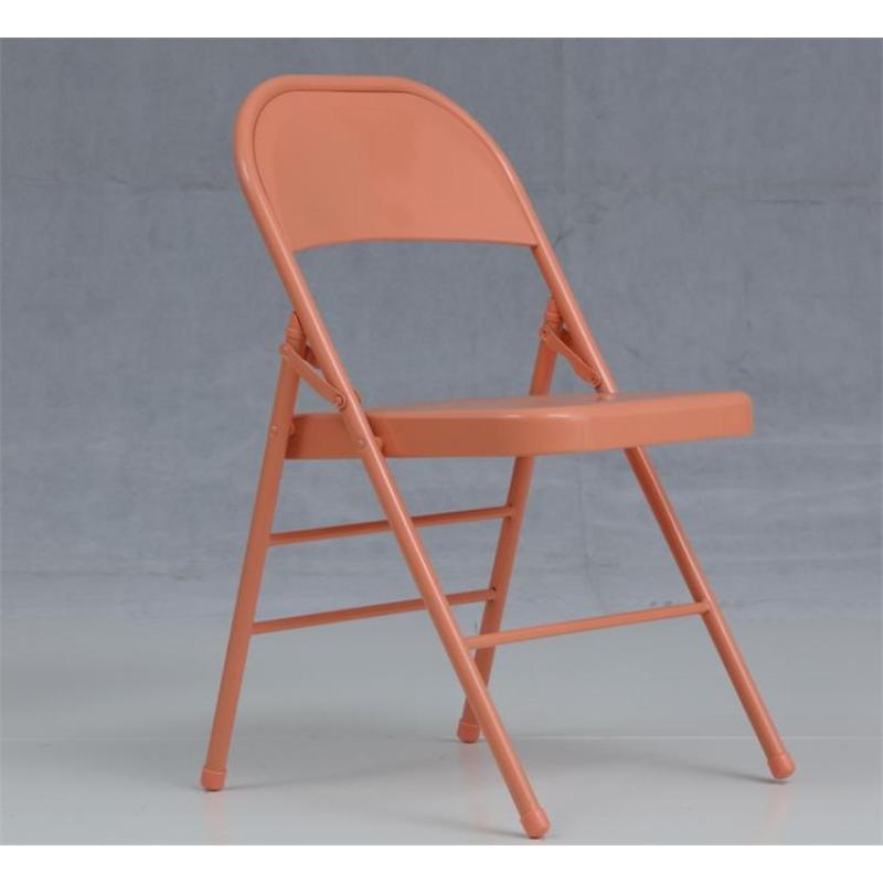 Wholesale hot sale customized bulk order cheap outdoor garden metal chair/colorful folding garden chair
