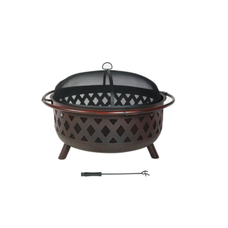 Outdoor square garden patio slate Fire Pit Stove Brazier