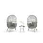 Outdoor Rattan Wicker Furniture Patio Egg Chair With Steel Hanging Egg Chair