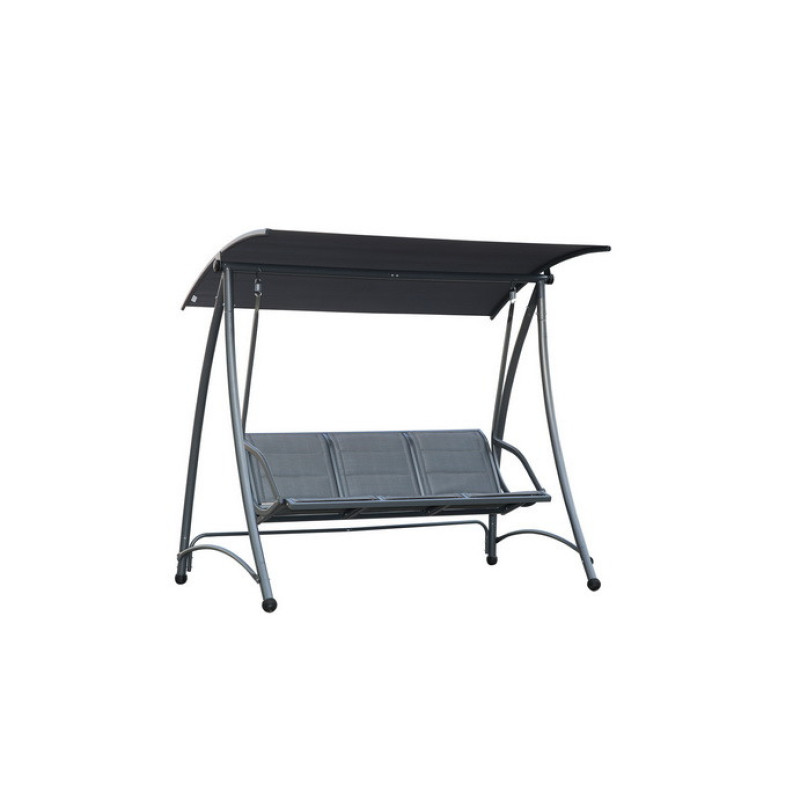 In stock Steel  Outdoor Swing  With Canopy Patio Swing 3 Person And Hanging Swing Chair