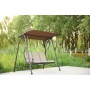 YOHO Cheap Garden Patio swings chair hanging 2 seats chair metal frame Patio swings with cushions with canopy