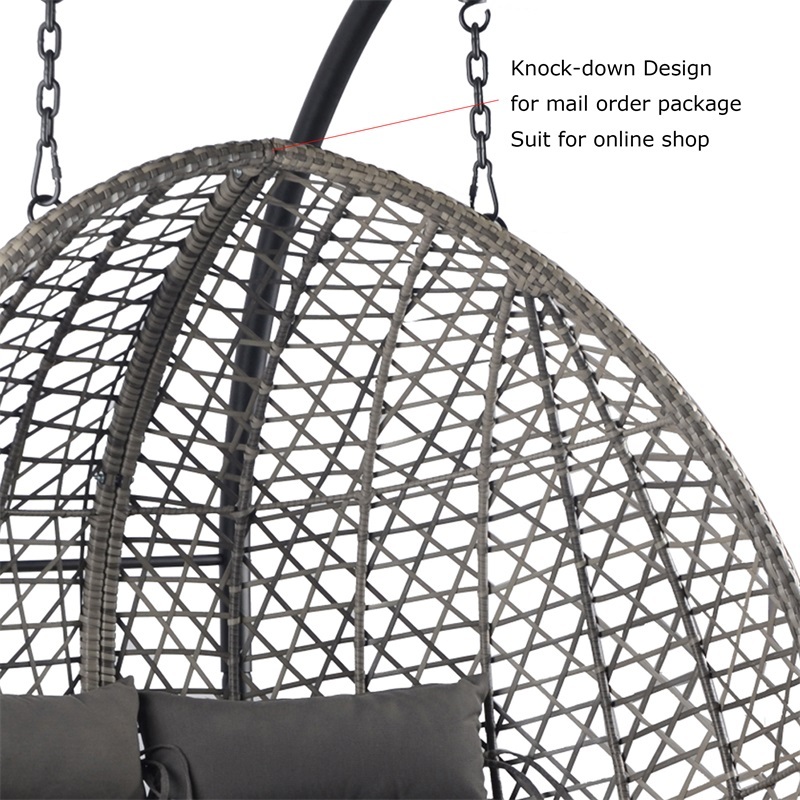 Yoho  Outdoor  hanging egg chair best seller egg chair swing double zero gravity chair