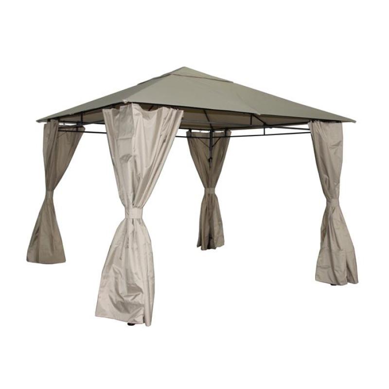2022 hot sale Patio backyard metal gazebo tent for sale fabric top gazebo