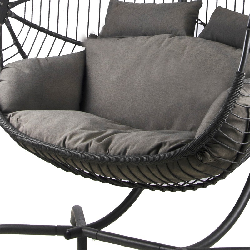 Yoho Hot Sale High Quality hanging patio swing chair outdoor Garden Swing chair kids hanging egg chair with stand