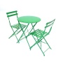 3pcs Garden Patio Balcony Outdoor Metal folding bistro set steel table and chair set