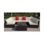 Wicker furniture 7 seater rattan wicker outdoor big sectional sofa set