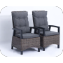 Yoho In Stock L shape PE wicker rattan garden sofa sets KD 8 Seater Steel sectional garden sofa sets