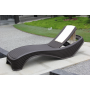 YOHO Hot Sale Outdoor aluminum PVC belt stacking pool side sun lounger beach reclining chaise lounge recliner chair