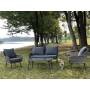 YOHO 4pcs All weather Garden furniture Luxury Modern Outdoor faux rattan sofa set wricker sectional sofa set