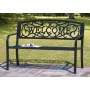 High quality classical style full KD outdoor extrude aluminum garden patio bench