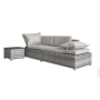 Outdoor All weather faux rattan sofa set Luxury Modern wricker rattan chair Patio benches with table