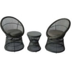 YOHO 3pc Outdoor  All Weather Patio Bistro Set Wicker Rattan Outdoor Furniture Set