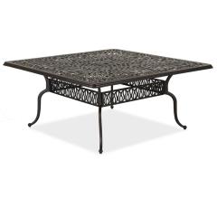 Outdoor extension dining table aluminum garden patio all metal dinner table