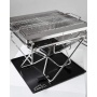 Charcoal barbecue grill stainless steel portable camping charcoal bbq grill