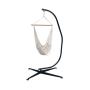 C Shape Steel  Hanging Hammock Woven Egg Chair Stand, Hammock Swing Chair Stand Outdoor