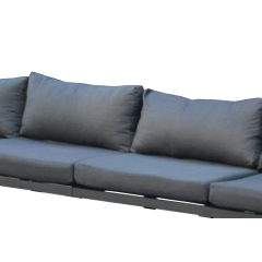 YOHO Outdoor Furniture Big corner Sofa Set Garden Patio Aluminum sectional Sofa Set With Table