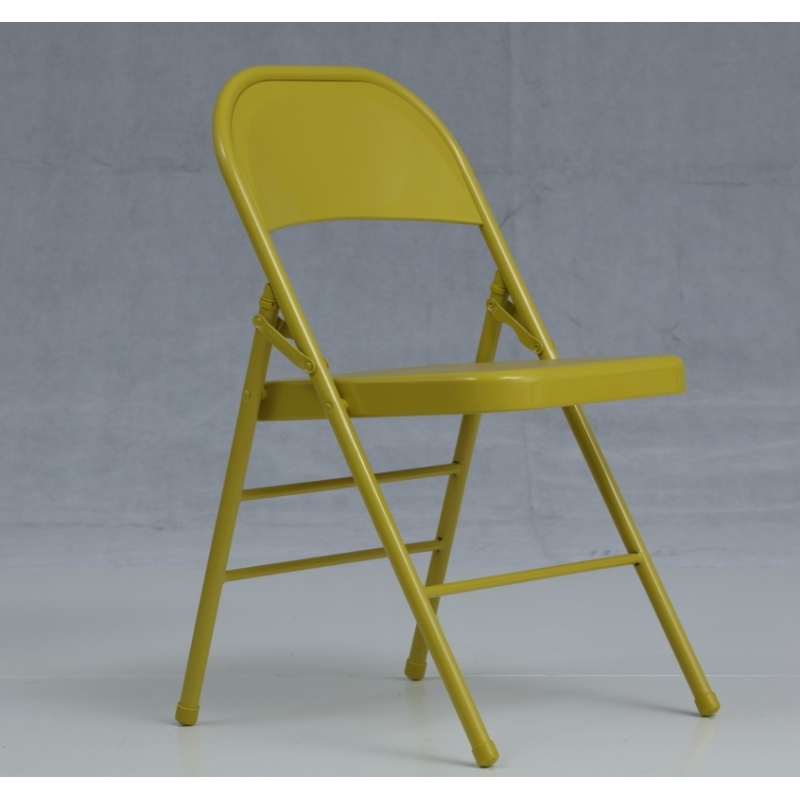 Wholesale hot sale customized bulk order cheap outdoor garden metal chair/colorful folding garden chair