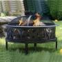 YOHO Garden Furniture OEM Outdoor Backyard Patio ball-shaped warming fire pit BBQ grill burner fire place