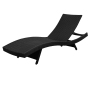 Garden patio outdoor Poolside Rattan Chaise Lounger 5 Position Back Adjustable Sun Lounger