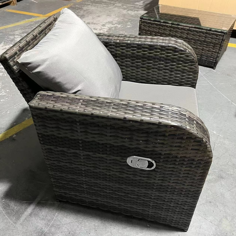 Yoho hot sale modern sofa set furniture luxury 4 pcs rattan sofa set furniture