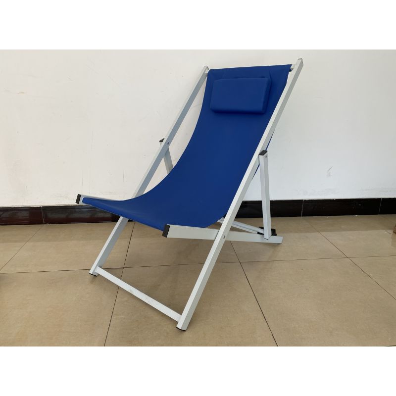 Classic luxury aluminium outdoor  furniture plastic deck chair