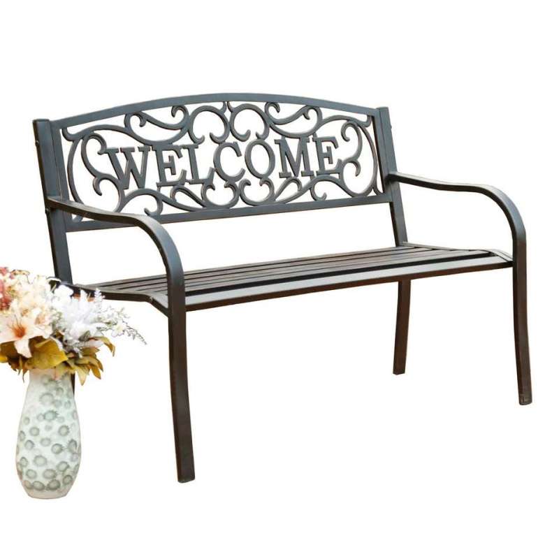 YOHO Hot sale full KD outdoor Patio love seat chair High Quality extrude aluminum Park bench