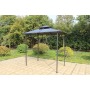 Outdoor 3*3 square garden rattan wrought iron folding gazebo