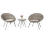 3pcs Rattan sofa chair Luxury Nordic Outdoor Garden chair woven wricker table set Patio leisure chair conversation