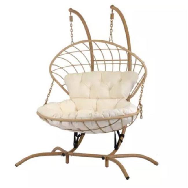 New Arrival KD Hanging Egg Chair Single Leisure Garden Rattan Egg Chair With Stand