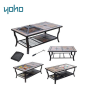 NEW STEEL FIRE PIT TABLE WITH TABLE TOP outdoor fireplace
