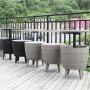 Yoho Grey 3 In 1 Outdoor Cooler Table Resin Patio Furniture Ice Bucket Cooler Bar Table