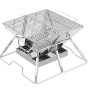 Portable Camping Folding charcoal stainless steel BBQ grill