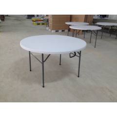 YOHO Wholesale cheap Lightweight round plastic portable camping folding picnic event foldable table