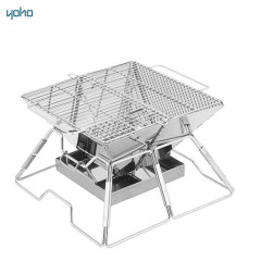 Factory Price  Kitchen Outdoor Mini Grill BBQ with Stainless Steel Fire Pit Home Charcoal Grills