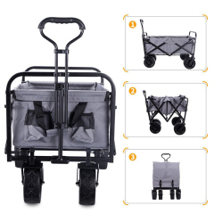 Outdoor picnic folding carry trolley camping foldable wagon camping cart folding garden beach trolley cart