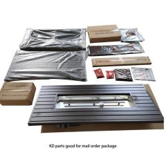 Yoho Wholesale China Backyard Garden Metal Fire Pits Fireplace Rectangle Outdoor BTU50000 Outdoor gas firepit table