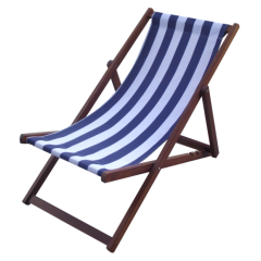 Classic Adjustable Foldable Deck Chair Aluminum Textile Deck Chair  For Pools Beach
