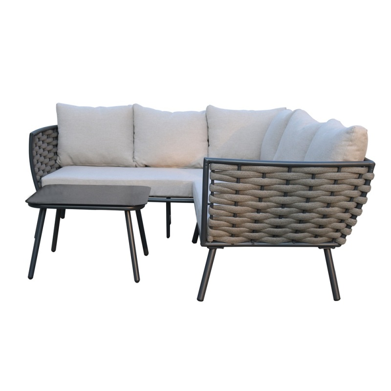 UV  resistance oval rattan sofa set outdoor OEM  plastic rattan sofa for garden