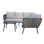 UV  resistance oval rattan sofa set outdoor OEM  plastic rattan sofa for garden