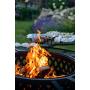 Outdoor Garden Patio Wood Burning Fire Pit Customized Garden Backyard Fire Bowl with Unique Design smoker bbq with poker
