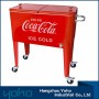YOHO 80-Quart Steel Beverage Cooler Ice Chest Rolling Cart