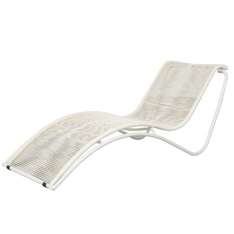 Outdoor furniture  Aluminum  frame cheap chaise beach sun lounger