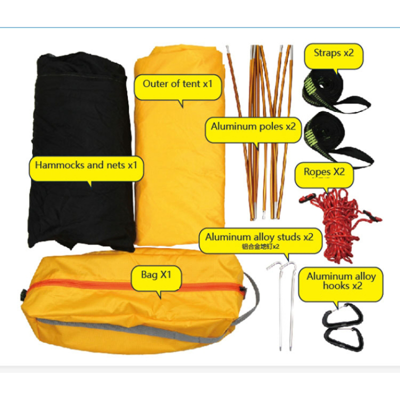 Outdoor Camping Hiking  Waterproof Tarp Ultralight Tent Tree Hammock With Mosquito Net Camping Hammock