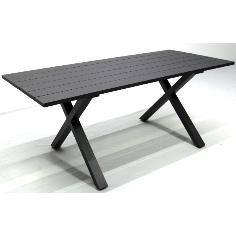 High Quality Outdoor Furniture Aluminum Plastic Wood Rectangle Dinning Table