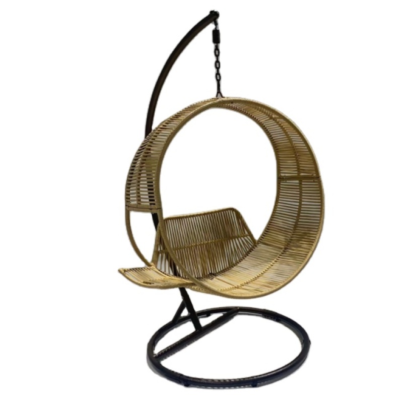 High Quality Egg Rattan Chair Outdoor Garden Single Chair Patio Leisure Rattan Egg Stand chair