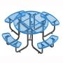 Useful  Outdoor One-piece Table And Chair Design For Picnic steel Tables And Chairs