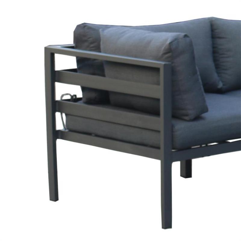 outdoor aluminum furniture royal furniture sofa set and table set garden dining