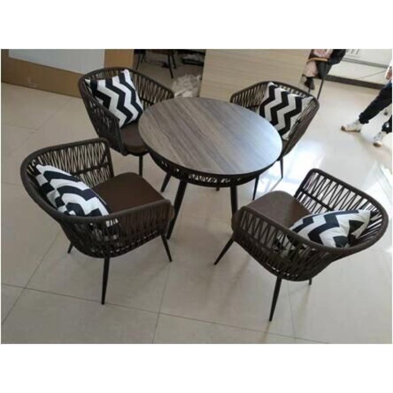 New Design Outdoor garden furniture  5 pcs woven rope