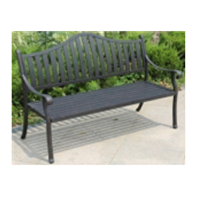 High quality classical style full KD outdoor extrude aluminum garden patio bench