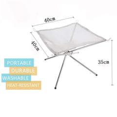 Outdoor Folding Camping Burning Furnace Firewood Fuel Ultraweight Stainless Steel Portable Fire Pit